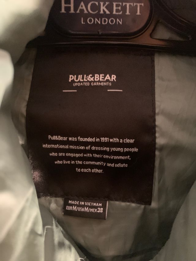 Chaleco Pull&Bear verde talla M