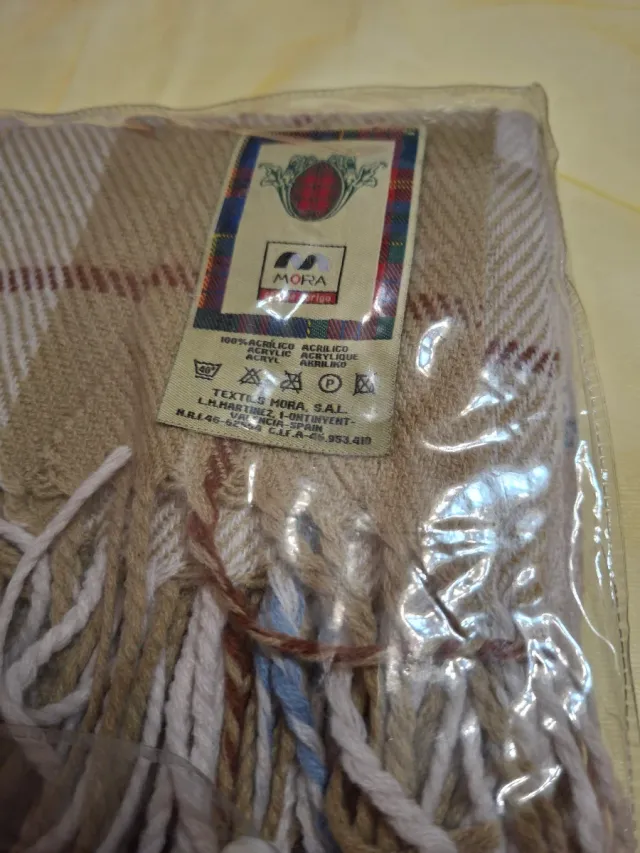 Caldo Plaid invernale  con frange nuovo