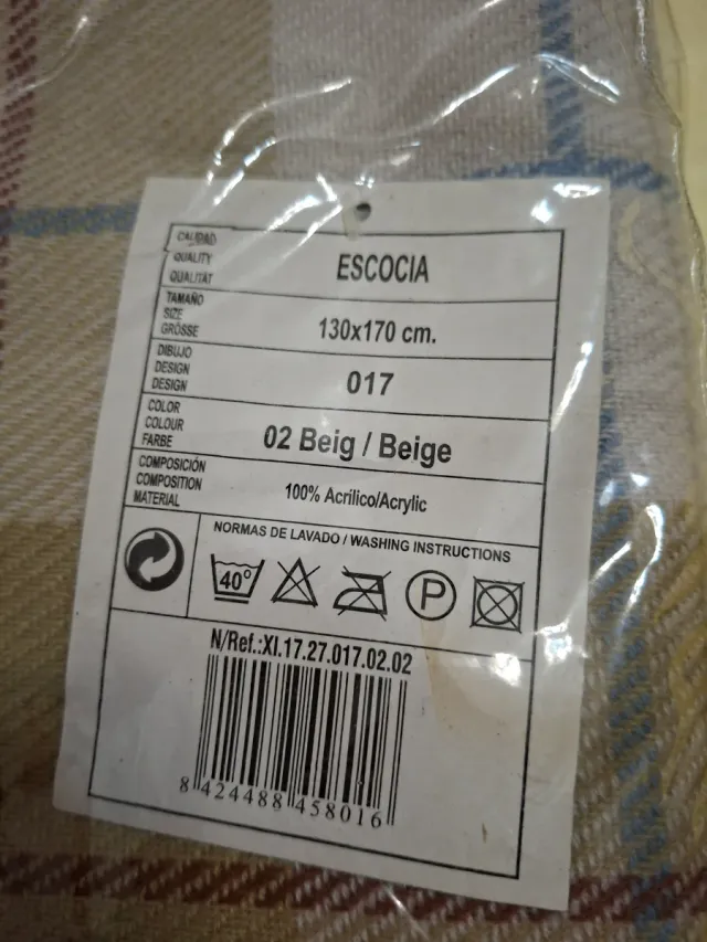 Caldo Plaid invernale  con frange nuovo