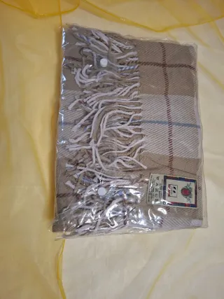 Caldo Plaid invernale  con frange nuovo