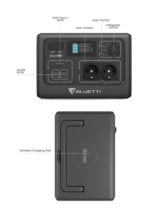 BLUETTI EB55 Estación de energía portátil | 700 W