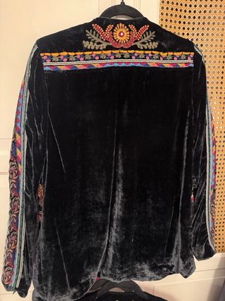 Blazer Zara Terciopelo Bordado Talla Única