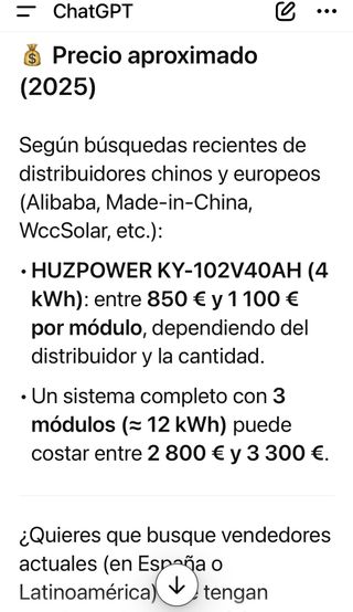Batería Huzpower 4096 Wh LiFePO4 102.4V