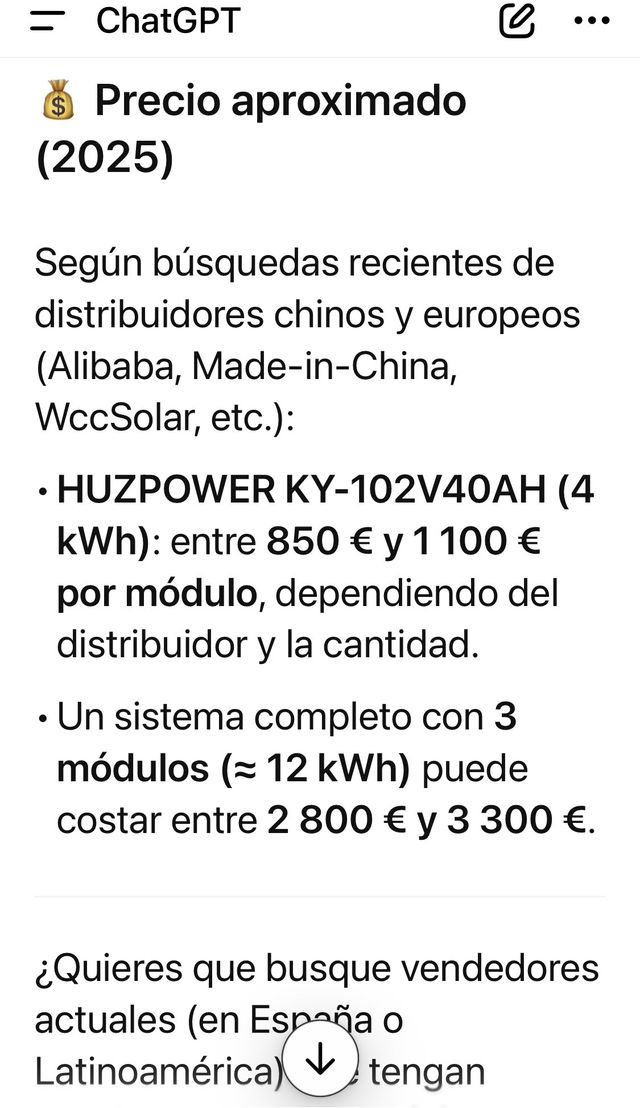 Batería Huzpower 4096 Wh LiFePO4 102.4V