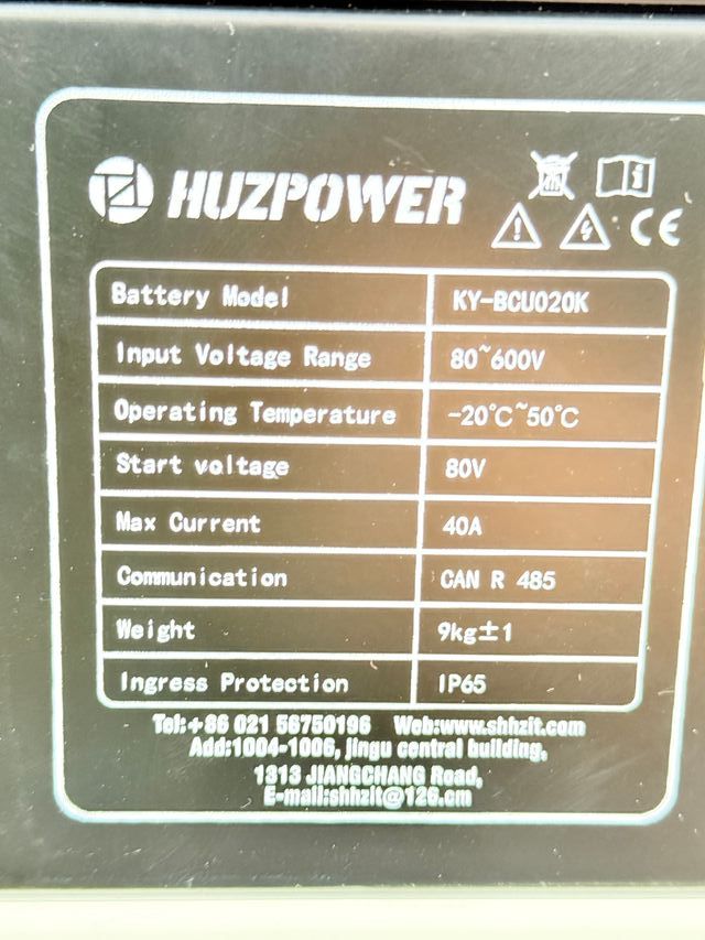 Batería Huzpower 4096 Wh LiFePO4 102.4V
