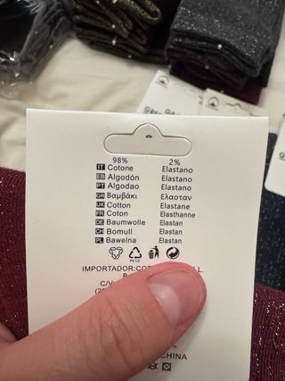 Pack 5 pares calcetines G&C brillos algodón