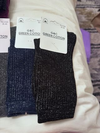 Pack 5 pares calcetines G&C brillos algodón