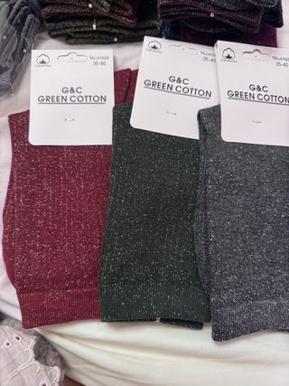 Pack 5 pares calcetines G&C brillos algodón