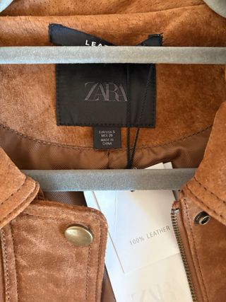 Chaqueta Zara Ante Marrón