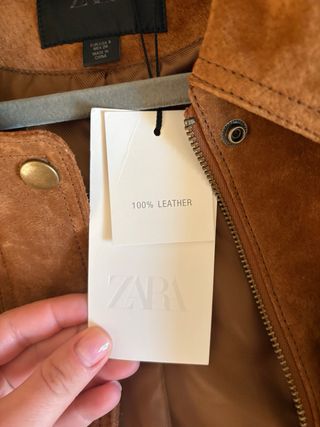 Chaqueta Zara Ante Marrón