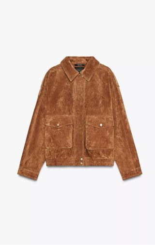 Chaqueta Zara Ante Marrón