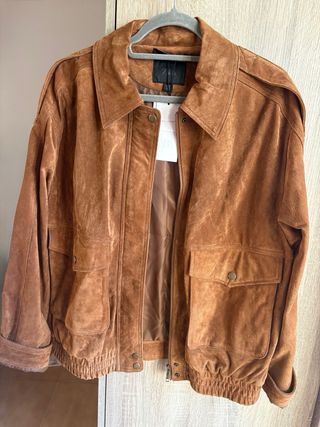 Chaqueta Zara Ante Marrón