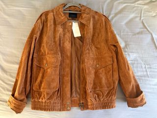 Chaqueta Zara Ante Marrón