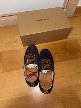 Zapatos Pompeii Azul Oscuro