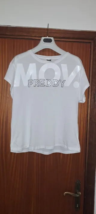 T-shirt donna Freddy taglia XL bianca