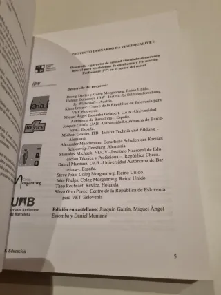 La calidad en la formación profesional en Europ...