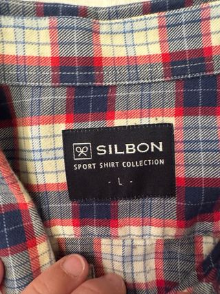 Camisa Silbon Cuadros Azul/Rojo Talla L