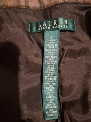 Chaqueta Ralph Lauren ante y lana