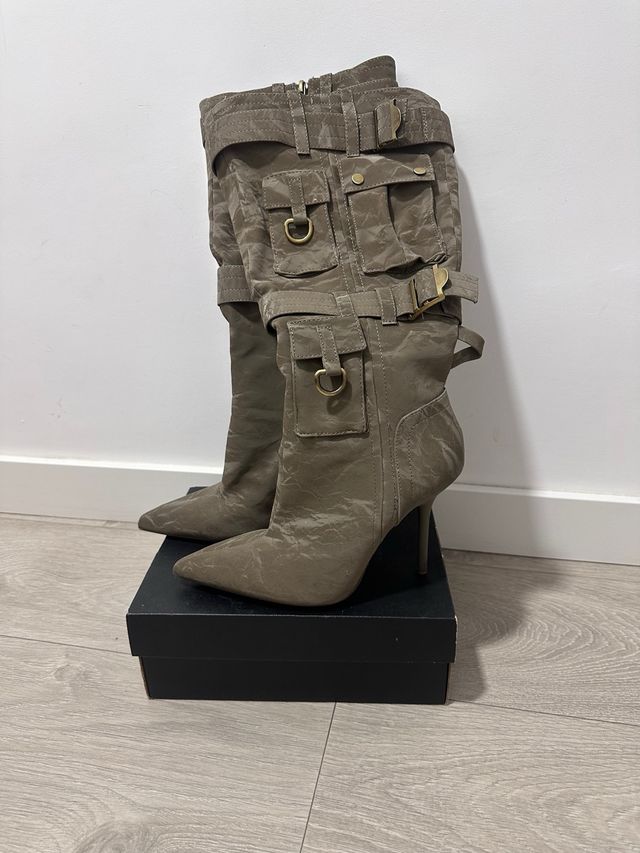 Botas de tacón talla 37