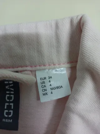 Cazadora vaquera rosa