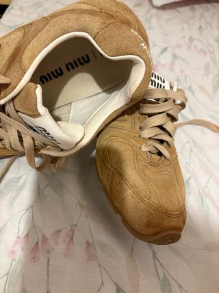 Zapatillas New Balance x miu miu 530 Beige/Marrón