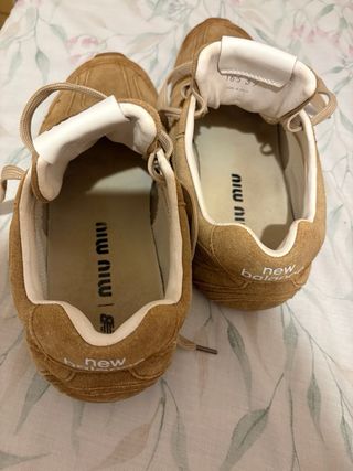 Zapatillas New Balance x miu miu 530 Beige/Marrón