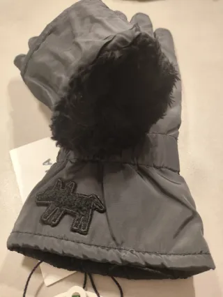 Guantes Bimba y Lola acolchados grises