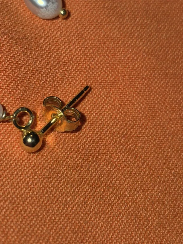 Orecchini Argento Perla 2.5cm