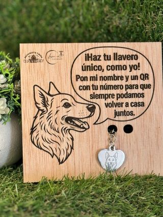 Expositor para placas de mascotas