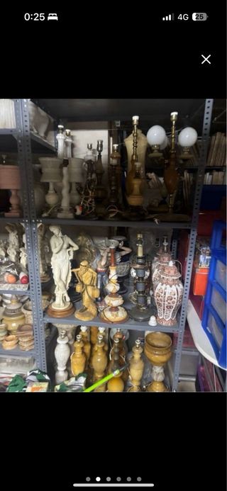 Lote piezas alabastro y otros