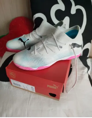 Zapatillas Puma Futbol Blancas Talla 37