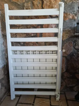 Cuna madera blanca con colchón