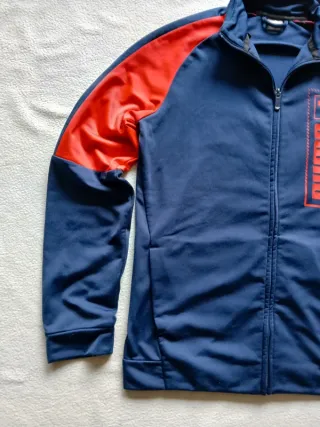 Felpa Puma zip blu e rossa taglia S