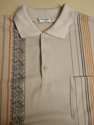 Bonito polo de manga larga para hombre