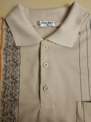 Bonito polo de manga larga para hombre