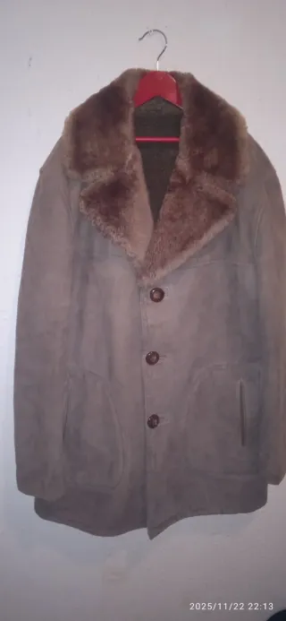 Chaquetón de hombre beige y marrón
