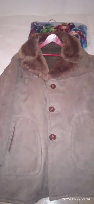 Chaquetón de hombre beige y marrón