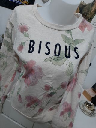 Sudadera vintage BISOU floral