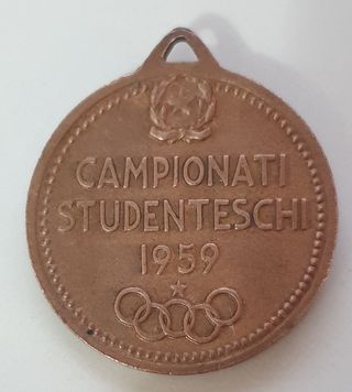 Medaglia bronzo CIO Campionati Studenteschi 1959