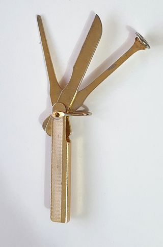 Curapipe tre in uno vintage in ottone