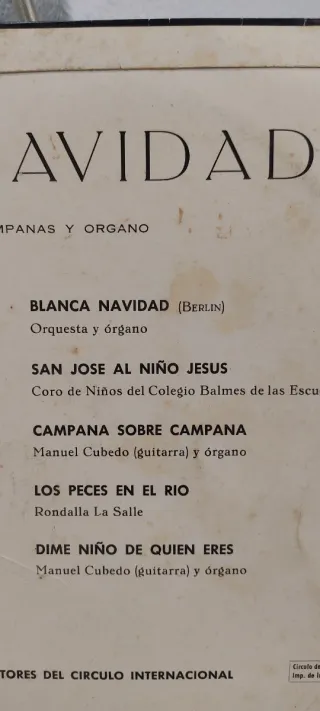 Disco Vinilo Villancicos Feliz Navidad