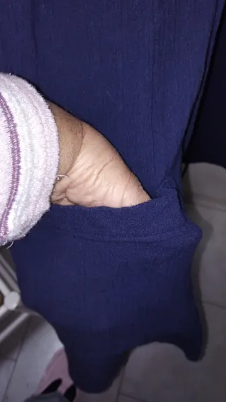 Camicia donna Bon Prix blu 1/2 manica