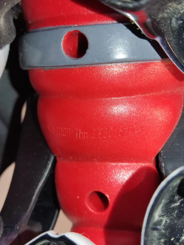 Dragón Lego Duplo Nero e Rosso con figura