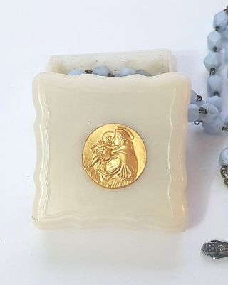 Antico Rosario Sant’Antonio con medaglietta dorata