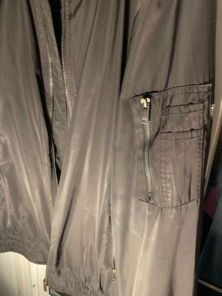 Chaqueta Bomber Bershka XL Negra