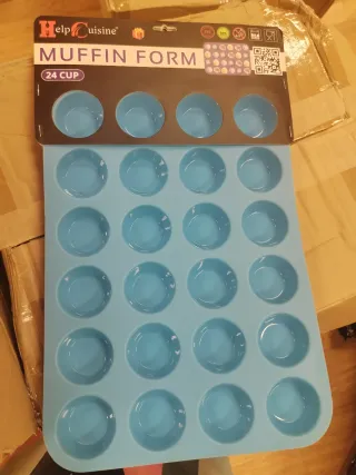 Molde Silicona Muffin 24 Unidades