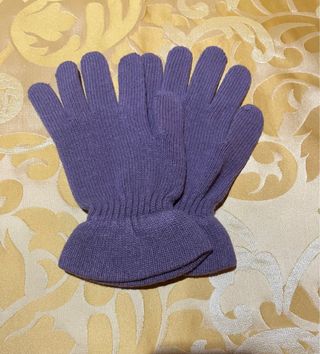 Guanti lilla taglia unica nuovi