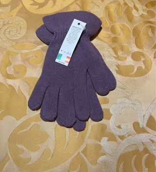 Guanti lilla taglia unica nuovi