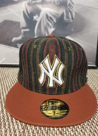 Gorra New Era 59Fifty Rayas Marrón Talla 7.1/4