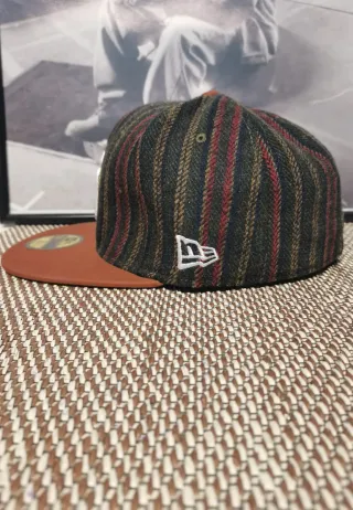 Gorra New Era 59Fifty Rayas Marrón Talla 7.1/4